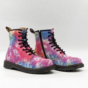 Dr Martens Unisex 1460 Y Multicolored Suede 8-Eyelet Lace-up Combat Boots M6 W7